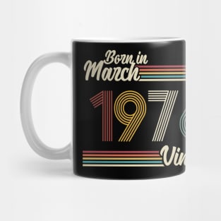 Vintage Born in March 1976 Mug